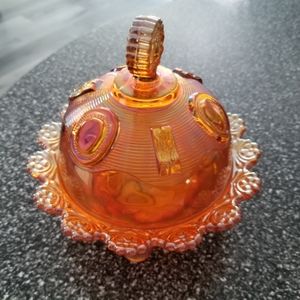 Carnival glass dish